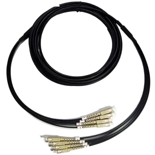 LIUHUANL 4-adriges gepanzertes Glasfaser-Patchkabel Multimode (OM4 FC-FC 500 m) von LIUHUANL