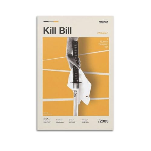 Kill Bill Filmposter, TV-Drama-Kunstposter, Druckposter, Wohnzimmer, Dekoration, 50 x 75 cm, ungerahmt, 18 Stück von LIUIN
