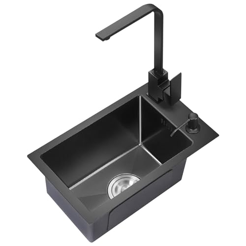Kleine Spüle Edelstahl Apartment Küchenspüle Minibar Spüle kann auf der Bühne/unter der Bühne installiert werden(45x32cm) von LIUJHGH