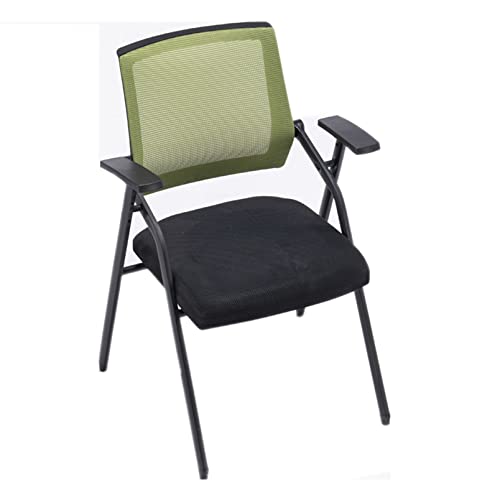 LIUJHGH Faltbarer Konferenzstuhl mit Schreibplatte, ergonomischer Stuhl mit Netzrückenlehne und Stahlrahmen für Besprechungsraum und Klassenzimmer(C) von LIUJHGH