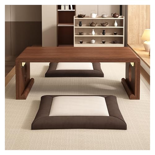 LIUJHGH Klappbarer Couchtisch, rechteckiger Teetisch aus Holz für Wohnzimmer oder Schlafzimmer, Sofa-Beistelltisch im skandinavischen Stil(50 * 40cm) von LIUJHGH