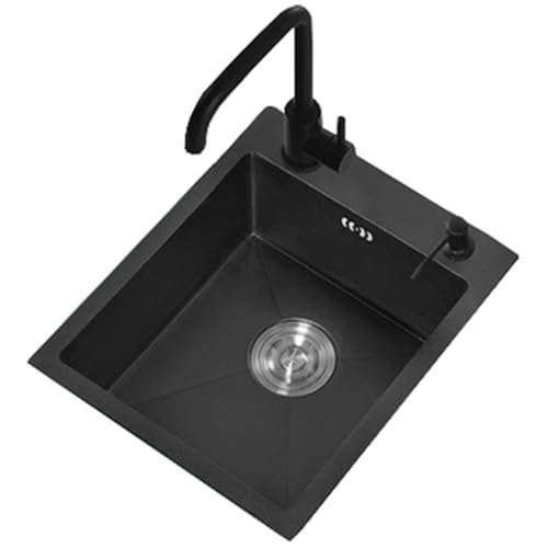 Mini-Bar-Spüle, Kleine Einzelbecken-Küchenspüle Aus Edelstahl Für Wohnungen, Einbau- Oder Unterbauinstallation(40x40cm) von LIUJHGH