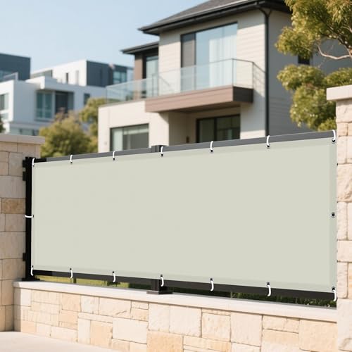 Sonnensegel Wasserabweisend 170 x 360 cm Rechteckig Wasserdicht Sonnenschutz Windschutz Pergola-Schattenspender Ersatz-Vordach inkl Befestigungsseile für Terrasse Balkon, Beige Sonnensegel Wasserabweisend 170 x 360 cm Rechteckig Wasserdicht Sonnenschutz Windschutz Pergola-Schattenspender Ersatz-Vordach inkl Befestigungsseile für Terrasse Balkon, Beige von LIUJYUAN