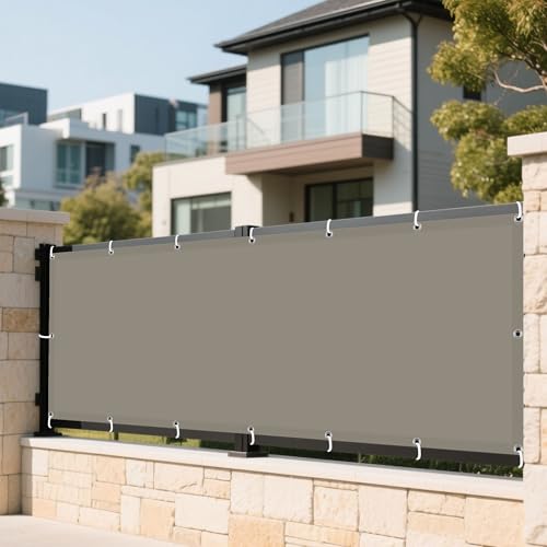Sonnensegel Wasserabweisend 430 x 720 cm Rechteckig Wasserdicht Sonnenschutz Windschutz Pergola-Schattenspender Ersatz-Vordach inkl Befestigungsseile für Terrasse Balkon, Khaki Sonnensegel Wasserabweisend 430 x 720 cm Rechteckig Wasserdicht Sonnenschutz Windschutz Pergola-Schattenspender Ersatz-Vordach inkl Befestigungsseile für Terrasse Balkon, Khaki von LIUJYUAN