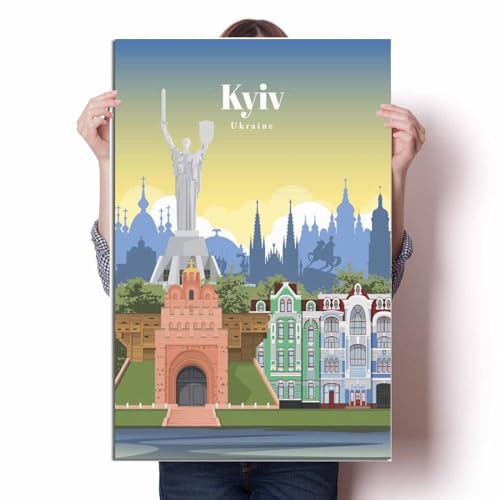 LIULAG Kunstdrucke 50x70cm Ungerahmt Ukraine Kiew Vintage Reiseplakat Nordisches Dekor Bürohaus Wohndesign Kunstdruck LIULAG Kunstdrucke 50x70cm Ungerahmt Ukraine Kiew Vintage Reiseplakat Nordisches Dekor Bürohaus Wohndesign Kunstdruck von LIULAG