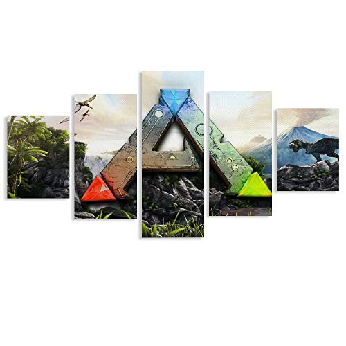 LIULANG Ark Survival Evolved Poster dekorative Malerei Leinwand Wandkunst Wohnzimmer Poster Schlafzimmer Malerei 60Wx32H von LIULANG