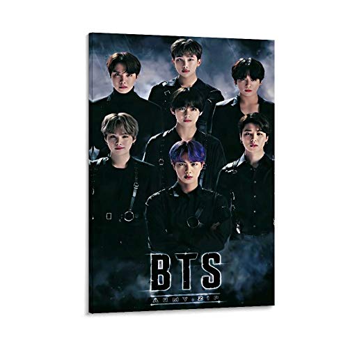 LIULANG Army BTS Poster dekorative Malerei Leinwand Wandkunst Wohnzimmer Poster Schlafzimmer Malerei 12x18inch(30x45cm) von LIULANG