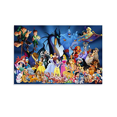 LIULANG Disney Movies Leinwand Kunst Poster und Wandkunst Bilddruck Moderne Familienzimmer Dekor Poster 24x36inch(60x90cm) von LIULANG
