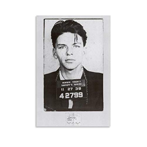 LIULANG Frank Sinatra Mugshot Leinwand Kunst Poster und Wandkunst Bilddruck Moderne Familienzimmer Dekor Poster 12x18inch(30x45cm) von LIULANG