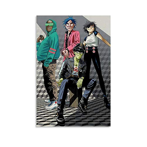 LIULANG Gorillaz G Shock Leinwand Kunst Poster und Wandkunst Bilddruck Moderne Familienzimmer Dekor Poster 12x18inch(30x45cm) von LIULANG