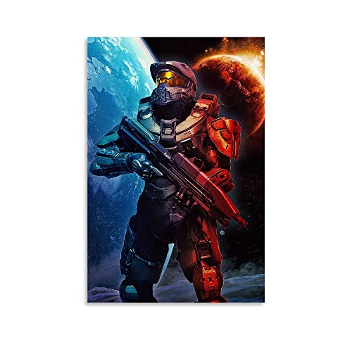 LIULANG Halo Master Chief Poster dekorative Malerei Leinwand Wandkunst Wohnzimmer Poster Schlafzimmer Malerei 16x24inch(40x60cm) von LIULANG