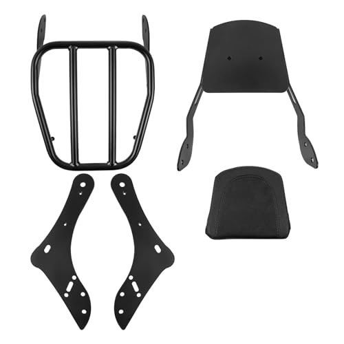 LIULAOGEN Motorrad Hinten Solo Sitzgepäckträger für Kawasaki Vulcan 650 S EN650 VN650 S650 2015-2024, Motorrad Hinterradgepäckträger Motorrad Gepäckträger Unterstützung Regal Zubehör von LIULAOGEN