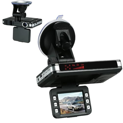 LIULIQ Radarwarner Driving Recorder, Voice Alarm Radarwarner, Full HD 1080P Car Flow Velocity Radarwarner Mit Autohalterung Und Ladegerät, Cyclic Recording Funktion, So DASS Sie Die Fahrt Genießen von LIULIQ