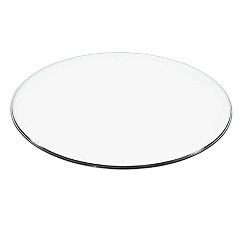Gehärteter Tisch Klar Glasplatte Rund 8mm Dicke Flache Polierte Kante Ersatz-Schutzabdeckung Großer Tisch Drehscheibe Couchtisch Esstisch Tischplatten Aus Glas 80/90/100cm Durchmesser(Size:118cm) von LIUNA