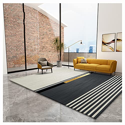 Teppich Mit Geometrischem Muster Grau Modern Teppich Nordischer Teppich Wohnzimmer Schlafzimmer Teppich Geometrischer Kaffee Tischfußmatte Startseite Sofa Nachttischdecke Großf(Size:180x280cm,Color:7) von LIUNA