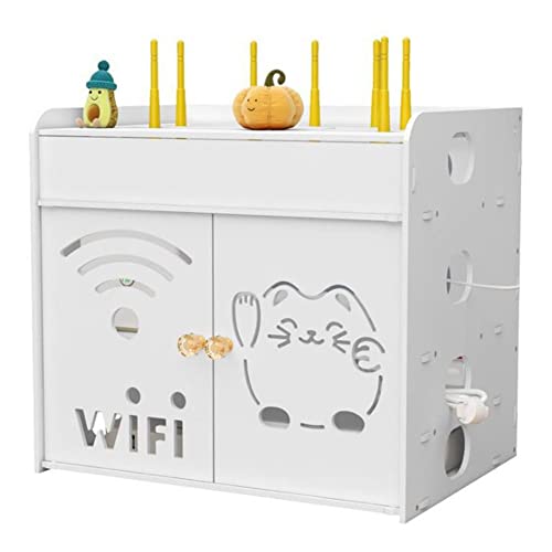 Wifi-Multifunktions-Ausstellungsständer/-Regal, Set Rack-Aufhängeboxen, Router-Lagerwandregal, Finishing-Box für Netzkabelbuchse, Desktop-Aufbewahrungsbox, Heim- und Büroassistent (Size:25x18x27cm) Wifi-Multifunktions-Ausstellungsständer/-Regal, Set Rack-Aufhängeboxen, Router-Lagerwandregal, Finishing-Box für Netzkabelbuchse, Desktop-Aufbewahrungsbox, Heim- und Büroassistent (Size:25x18x27cm) von LIUNA