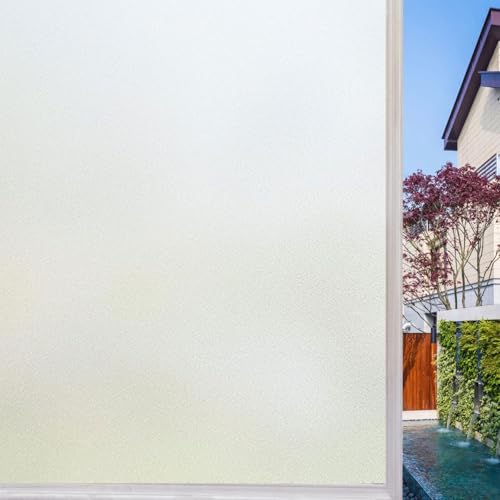Fensterfolie Milchglasfolie Blickdicht Sichtschutzfolie 45 x 400 cm Ohne Klebstoff Folie Sichtschutz Anti UV Milchglasfolie Statisch für Bad Büro Wohnzimmer, Rein matt Fensterfolie Milchglasfolie Blickdicht Sichtschutzfolie 45 x 400 cm Ohne Klebstoff Folie Sichtschutz Anti UV Milchglasfolie Statisch für Bad Büro Wohnzimmer, Rein matt von LIUNADM
