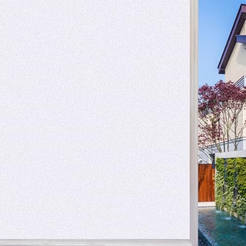 Fensterfolie Milchglasfolie Blickdicht Sichtschutzfolie 85 x 100 cm Ohne Klebstoff Folie Sichtschutz Anti UV Milchglasfolie Statisch für Bad Büro Wohnzimmer, weiß matt Fensterfolie Milchglasfolie Blickdicht Sichtschutzfolie 85 x 100 cm Ohne Klebstoff Folie Sichtschutz Anti UV Milchglasfolie Statisch für Bad Büro Wohnzimmer, weiß matt von LIUNADM