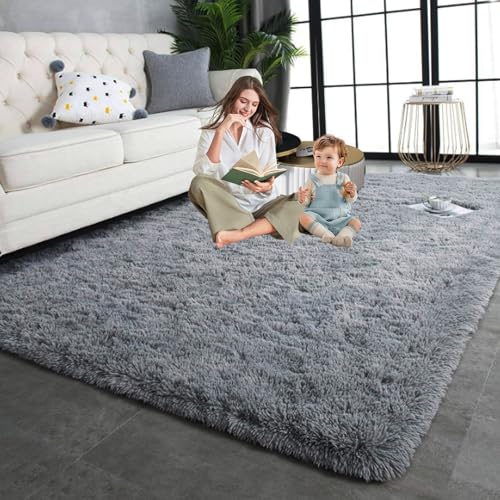 LIUNADM Kuscheliger Kurzflor Teppich 115 x 250 cm Shaggy Modern Flauschiger Extra Weich Shaggy Teppich Langlebig Und Pflegeleicht Fußbodenheizung Geeignet, Grau LIUNADM Kuscheliger Kurzflor Teppich 115 x 250 cm Shaggy Modern Flauschiger Extra Weich Shaggy Teppich Langlebig Und Pflegeleicht Fußbodenheizung Geeignet, Grau von LIUNADM