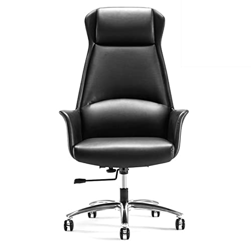 LIUNJHUY Boss Chair Sitzkomfort-Managerstühle mit segmentierter Rückenlehne, ergonomischer Bürostuhl, höhenverstellbarer Chefsitz (Farbe: Schwarz) Interesting von LIUNJHUY