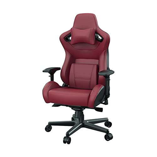 Modische Gaming-Stühle, Gaming-Stuhl im Racing-Stil, Computerstühle mit 4D-Armlehne, 160° neigbarer Bürostuhl mit Kopfstütze und Lordosenstütze, höhenverstellbar, drehbar (Farbe: Schwarz) ziyu von LIUNJHUY