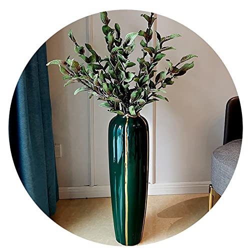 Bodenvase aus Keramik, Blumenarrangement, groß, Klassische Vase, handgefertigt, skandinavische High-End-Ornamente von LIUOZ