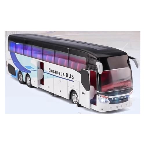 LIUSANG Maßstabgetreues Automodell 1:50 for SETRA Bus Auto Modell Druckguss Legierung Metall Modell Pädagogische Sammlung Geschenk Sammlung Souvenirs Geeignet für die Anzeige(Business Bus) von LIUSANG