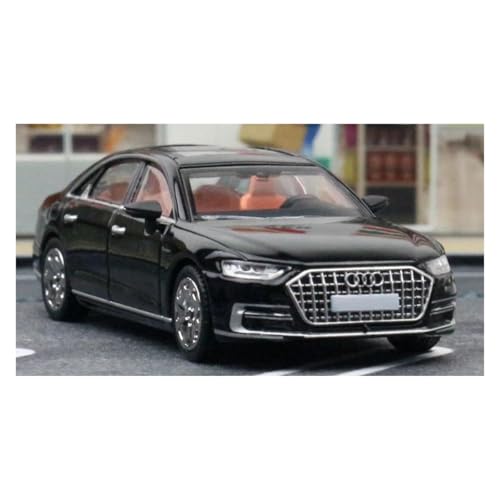 LIUSANG Maßstabsmodell 1/64 for A8L 2021 Horch Limousine Druckgussauto Modell Metalllegierung Auto Modell Ornamente Ornamente Ornamente Geschenk Geeignet für Ausstellung(Black) von LIUSANG