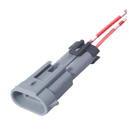 LIUSHENGJIE 12162017 H1348-2P H1490-2P Auto 2 Pin wasserdichte Buchse Klimaanlage Kompressor Kabelbaumstecker (2P M, 10S) von LIUSHENGJIE