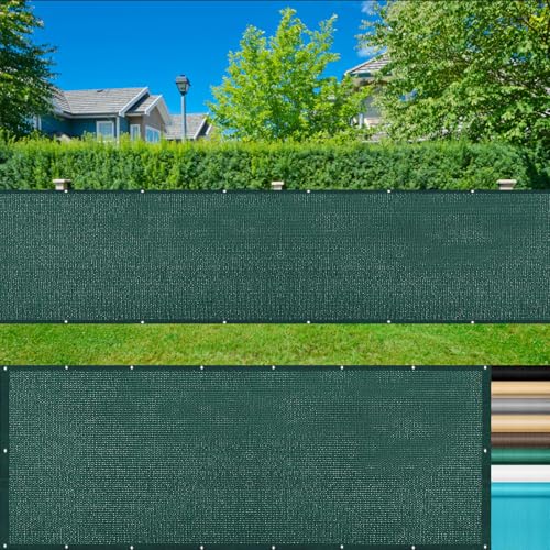 LIUWEIE Balkon Sichtschutz Balkonabdeckung 50 x 680 cm Ohne Bohren Wetterfest Wind Uv-Schutz Balkon Windschutz Stoff mit Kabelbinder Und Kordel für Balkongeländer, Dunkelgrün LIUWEIE Balkon Sichtschutz Balkonabdeckung 50 x 680 cm Ohne Bohren Wetterfest Wind Uv-Schutz Balkon Windschutz Stoff mit Kabelbinder Und Kordel für Balkongeländer, Dunkelgrün von LIUWEIE