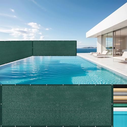 LIUWEIE Balkonumspannungen 65 x 100 cm Windschutz Sonnenschutz Sichtschutz Sonnensegel Sonnenschutz Balkon mit Ösen Und Kabelbinder für Garten Terrasse, Dunkelgrün LIUWEIE Balkonumspannungen 65 x 100 cm Windschutz Sonnenschutz Sichtschutz Sonnensegel Sonnenschutz Balkon mit Ösen Und Kabelbinder für Garten Terrasse, Dunkelgrün von LIUWEIE