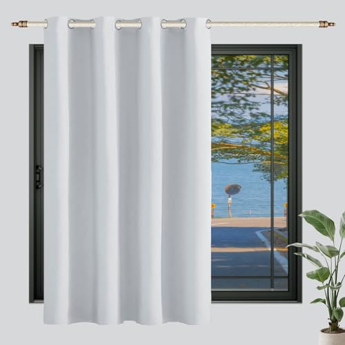 LIUWEIE Verdunklungsvorhänge mit Ösen 75 x 100 cm 1Er Set (B X H) Modern Und Langlebig Verdunkelung Velvet Curtains mit Ösen für Wohnzimmer Schlafzimmer, Weiß von LIUWEIE