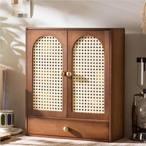 Kaffeestation mit Schublade, Arbeitsplatte, Organizer, Schreibtisch-Aufbewahrungsschrank, Becherhalter für Küche, mehrere Szenarien, Braun Kaffeestation mit Schublade, Arbeitsplatte, Organizer, Schreibtisch-Aufbewahrungsschrank, Becherhalter für Küche, mehrere Szenarien, Braun von LIUWOPA