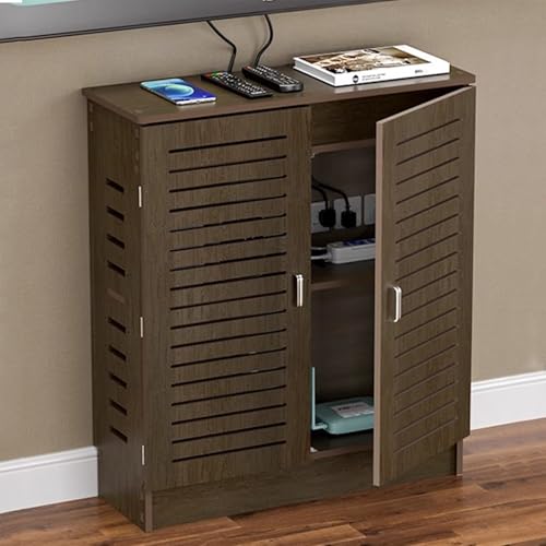 LIUWOPA WiFi-Router-Aufbewahrungsschrank – PVC, atmungsaktive Organizer-Box für Modems, Set-Top-Boxen und Medien-Ausrüstung, Router-Verstecken (69,8 cm L x 69,8 cm H x 24,9 cm B, Weiß) von LIUWOPA