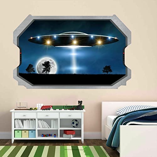 Aliens UFO Schwebende Wandkunst Aufkleber Wandbild Kinderzimmer Home Office Decor von LIUWW