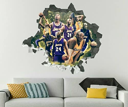 Historic Kobe Bryant Wandtattoo Aufkleber Wandbild Wohnkultur für Schlafzimmer Art von LIUWW