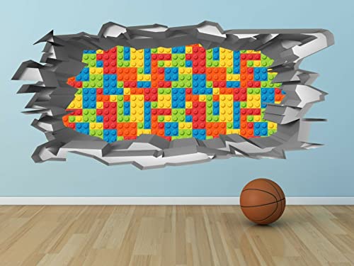 LEGO BRICK 3D HOLE IN WALL SMASH WALL ART DECAL Aufkleber MURAL team LEGO BRICK 3D HOLE IN WALL SMASH WALL ART DECAL Aufkleber MURAL team von LIUWW