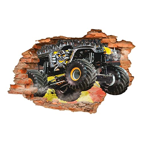 Monster Truck Wandtattoo, Big Truck Wandtattoo, Wand-Dekor, Sport-LKW, Rennen von LIUWW