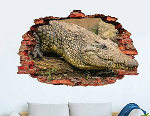 Tier Krokodil Wandtattoo - Tier wilde Wandkunst - 3D-Druck Home Decor Aufkleber von LIUWW