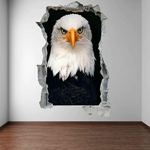 Weißkopfseeadler Vogel Wandkunst Aufkleber Wandtattoo Kinderzimmer Home Office Decor EJ21 von LIUWW