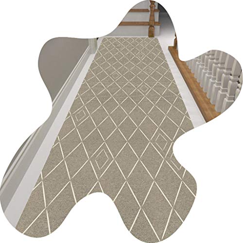 LIUXIUER Läufer Teppiche, Einfaches geometrisches Prismenmuster Teppiche Korridor Teppich rutschfest Waschbar Home Verschleißfest, Mehrere Größen,1.1x5m von LIUXIUER