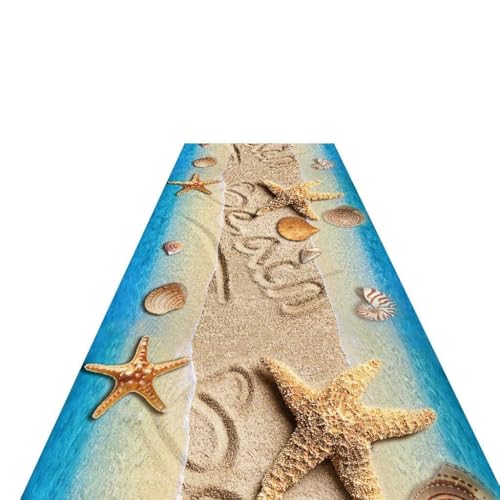 LIUXIUER Long Runner Teppiche Für Flur Teppiche Korridor Teppich 5D Lässiges Strandmuster, Halle Extra Lang Leicht Zu Reinigen, Größe Anpassbar,0.6x8m LIUXIUER Long Runner Teppiche Für Flur Teppiche Korridor Teppich 5D Lässiges Strandmuster, Halle Extra Lang Leicht Zu Reinigen, Größe Anpassbar,0.6x8m von LIUXIUER