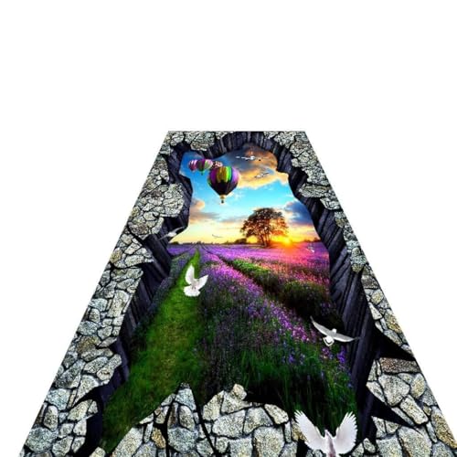 LIUXIUER Long Runner Teppiche Für Flur Teppiche Korridor Teppich 5D Modernes Lavendel-Entwurfsmuster, Halle Extra Lang Leicht Zu Reinigen, Größe Anpassbar,1.4x6m LIUXIUER Long Runner Teppiche Für Flur Teppiche Korridor Teppich 5D Modernes Lavendel-Entwurfsmuster, Halle Extra Lang Leicht Zu Reinigen, Größe Anpassbar,1.4x6m von LIUXIUER