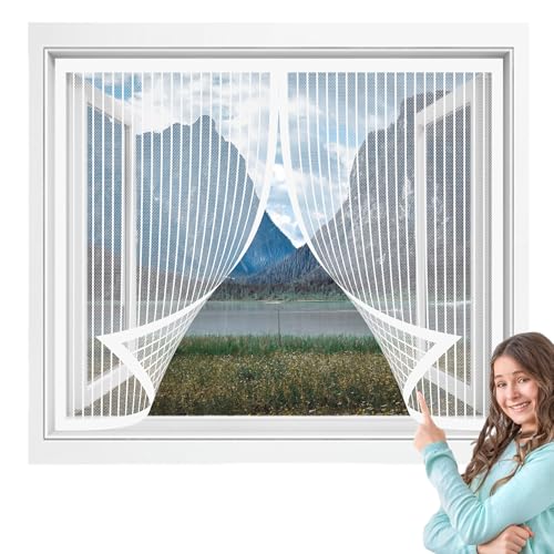 Insektenschutz für Fenster Innen 105 x 197 cm Insektenschutz Moskitoschutz Fliegenvorhang Ohne Bohren Stärkere Magneten für Fensteren Patio, Weiß Insektenschutz für Fenster Innen 105 x 197 cm Insektenschutz Moskitoschutz Fliegenvorhang Ohne Bohren Stärkere Magneten für Fensteren Patio, Weiß von LIUYANYAN