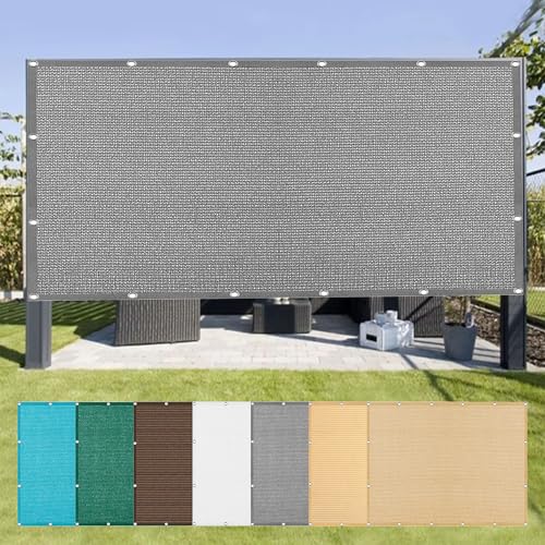 Sonnensegel Sonnenschutz 656 x 707 cm Rechteckig Atmungsaktiv 98% UV Schutz Segeltuch Pergola mit Ösen Ohne Bohren mit Seil für Patio Hinterhof Rasengarten, Hellgrau Sonnensegel Sonnenschutz 656 x 707 cm Rechteckig Atmungsaktiv 98% UV Schutz Segeltuch Pergola mit Ösen Ohne Bohren mit Seil für Patio Hinterhof Rasengarten, Hellgrau von LIUYANYAN