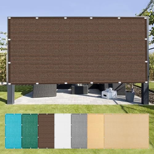Sonnensegel Sonnenschutz 660 x 724 cm Rechteckig Atmungsaktiv 98% UV Schutz Segeltuch Pergola mit Ösen Ohne Bohren mit Seil für Patio Hinterhof Rasengarten, braun Sonnensegel Sonnenschutz 660 x 724 cm Rechteckig Atmungsaktiv 98% UV Schutz Segeltuch Pergola mit Ösen Ohne Bohren mit Seil für Patio Hinterhof Rasengarten, braun von LIUYANYAN