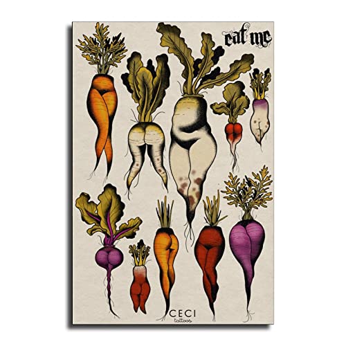 Leinwandbilder "Don't Forget Your Roots Ass", Wandkunst, Kunstdrucke, auf verpackter Leinwand, Malerei, Bild für Büro, 40 x 60 cm von LIUYANZI