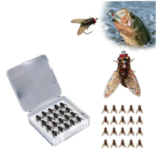 LIUZHIPENG Bionic Fliegenfischköder, 20 Stück, bionischer Fliegenfischköder, kleiner Fliegenhaken, Fliegenfischköder, Trockenfliegen, Barsch, Fliegenfischköder, weicher Köder, fügen Sie Fischlockstoff LIUZHIPENG Bionic Fliegenfischköder, 20 Stück, bionischer Fliegenfischköder, kleiner Fliegenhaken, Fliegenfischköder, Trockenfliegen, Barsch, Fliegenfischköder, weicher Köder, fügen Sie Fischlockstoff von LIUZHIPENG