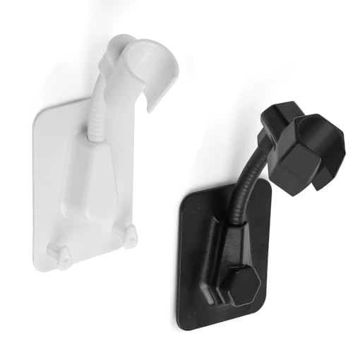 LIUZHUJ 2er-Set Duschkopfhalterung ohne Bohren – 360° verstellbar & schwenkbar, Saugnapf Duschhalterung, ABS/Edelstahl, Schwarz/Weiß LIUZHUJ 2er-Set Duschkopfhalterung ohne Bohren – 360° verstellbar & schwenkbar, Saugnapf Duschhalterung, ABS/Edelstahl, Schwarz/Weiß von LIUZHUJ