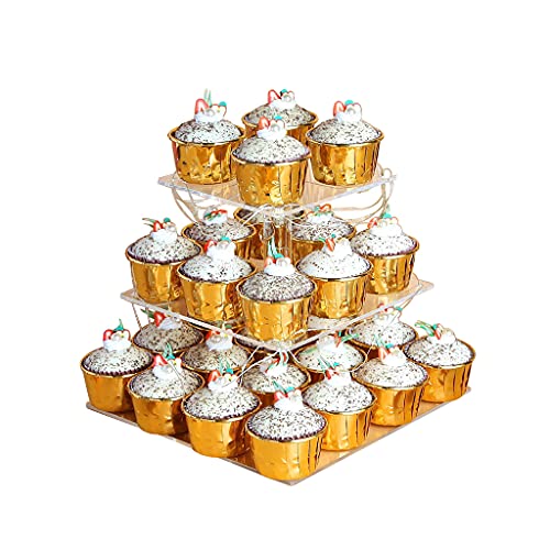 Dessert Ständer Cupcake Gebäck Servierplatte Mit LED Geschenk Cupcake Display Ständer Dessert Servier Kuchen Display von LIUZIKUN